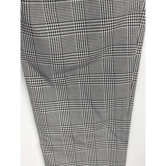 Zara Tafaluc Collection Black & White Plaid Paperbag High Waist Women XS Preppy - Picture 9 of 13